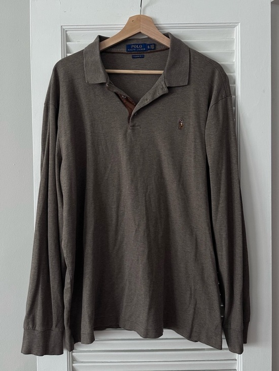 Polo Ralph Lauren Other - Polo Ralph Lauren Classic Fit long sleeve polo shirt, brown, XL